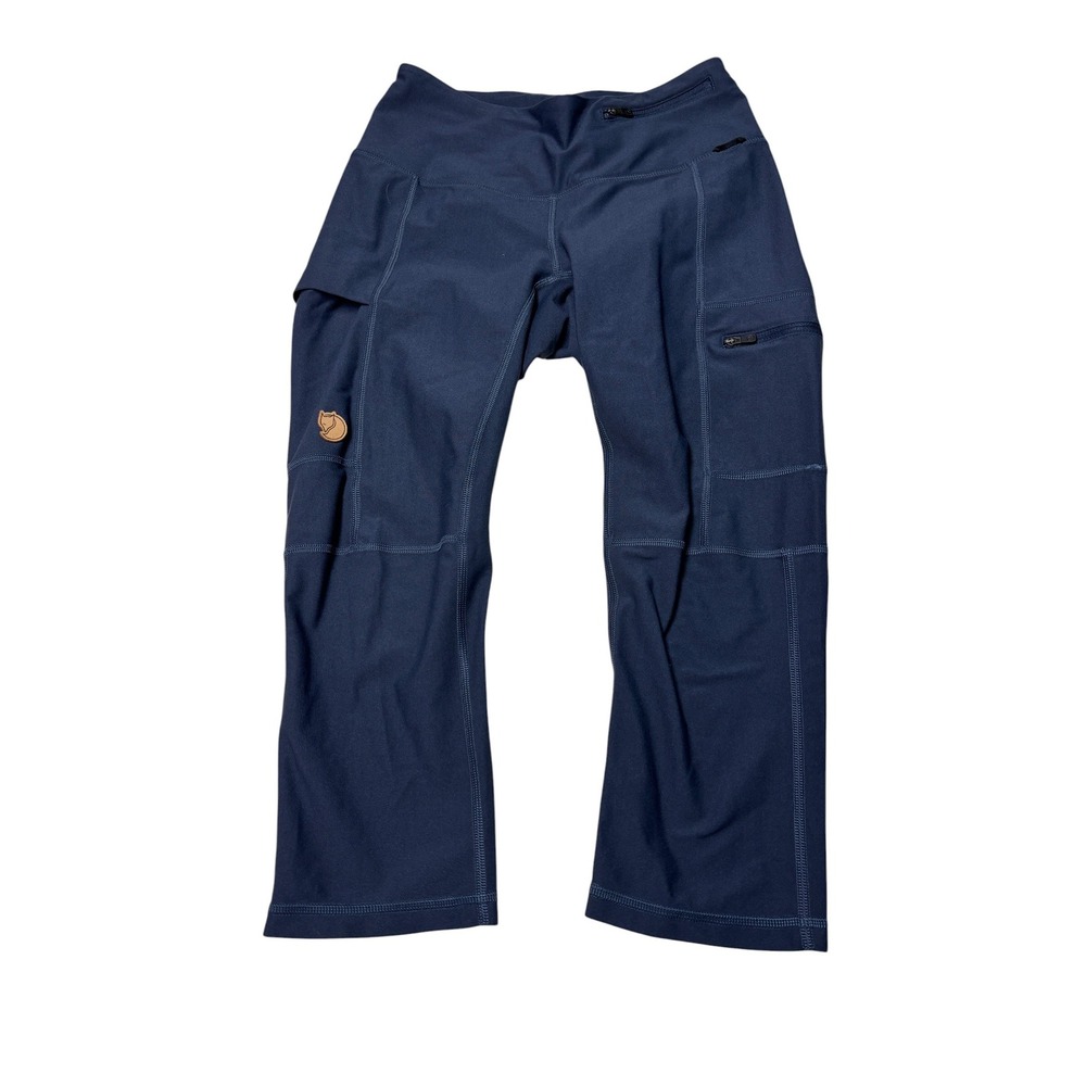 Fjallraven Abisko Trekking Tights Navy Blue Womens S W24 L19 Hiking Leggings